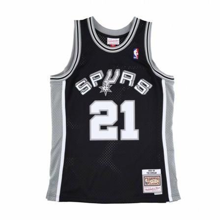 Mitchell & Ness, basketball jersey nba no 21 tim duncan Zwart, Heren, Maat:L