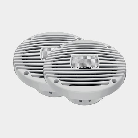 Marine-Koaxiallautsprecher Hertz HEX 6.5 M-TW, 6.5", 100 W, weiß, für den bündigen Einbau, 2er-Pack - Boot
