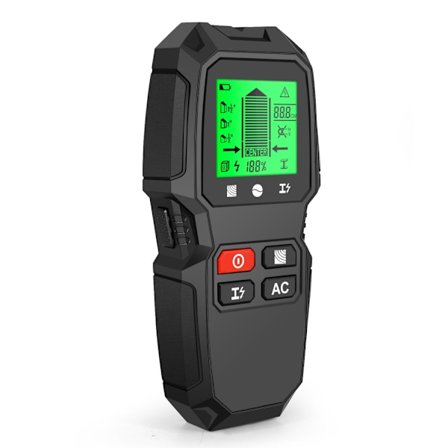 5 i 1 LCD Wall Stud Finder Edge Center Træstrøm Metal AC Live Wire Detektor