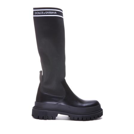 Dolce & Gabbana, Over-knee Boots Czarny, Kobieta, Rozmiar: 36 EU
