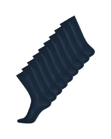 Dovre Ekologisk Ull, Strumpor. 9-pack, Flerfärgad Strumpor Herr Blå 48/50