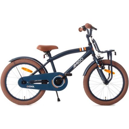 AMIGO Amigo - Barncykel - 2Cool 18 Tum 28,5 Cm Fotbroms Blå - Litenleker
