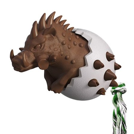 Husdjursprodukter Ny explosiv vildsvinsägg hund molar stick tugg-resistent lim hund tandborste hund leksak (choklad)