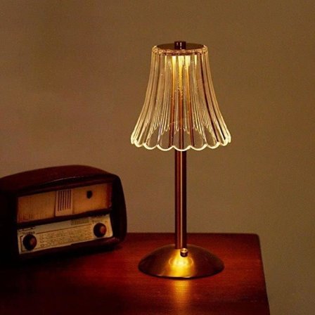 Trådløs LED Bordlampe, Batteridrevet Bordlampe, Dæmpbar LED Bordlampe, Natlampe, Skrivebordslampe, Bordlampe til Stue, Soveværelse, 3 Farver