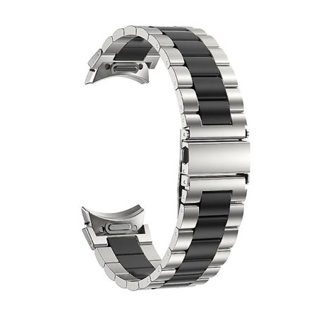 Metallklokkereim 22mm - Svart Hurtigutløser Erstatningsklokkereimer for Menn og Kvinner - Rustfritt Stål Klokkereim for Smartklokke