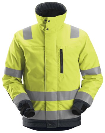 Snickers Workwear 1130 AllroundWork Jakke Bemærk, gul Hi-Vis, gul, Tøj