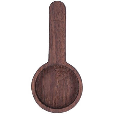 Måleske i træ til kaffe, måleske til kaffebønner, malede bønner, proteinpulver, krydderier, te