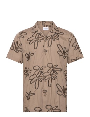 Lindbergh | Embroidered Cotton Shirt S/S | M