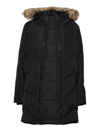 Mlsicilia 2In1 Down Jacket Black Mamalicious
