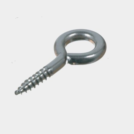 Ögelskruv l-28mm RF 10st i polerat rostfritt stål för hållbart montage, högkvalitativ ögleskruv för utomhusbruk