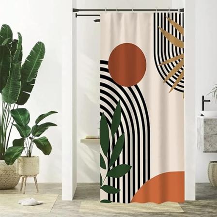1 STK Dusjforheng 180x200 Anti-mugg, vanntett polyester bat