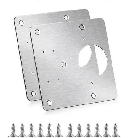 Hing Repair Plate 90x90mm 2-pack
