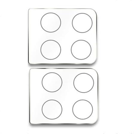2-PACK Oneplus 10T kameralinsedeksel HD-Clear 0,3 mm Transparent