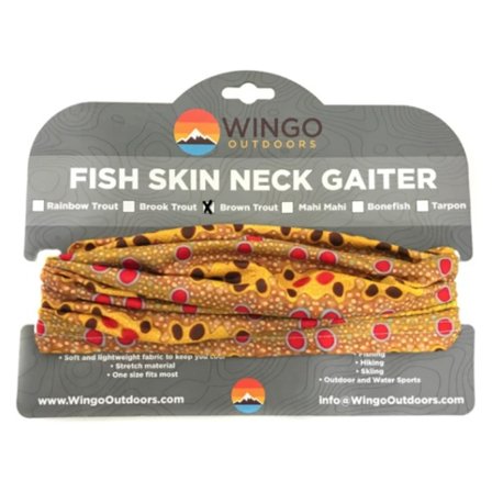 Wingo Fish Skin Neck Gaiter Brown Trout