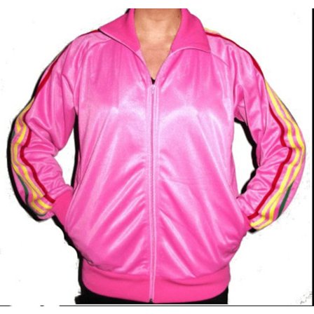 Rasta sweater lynlås - Pink