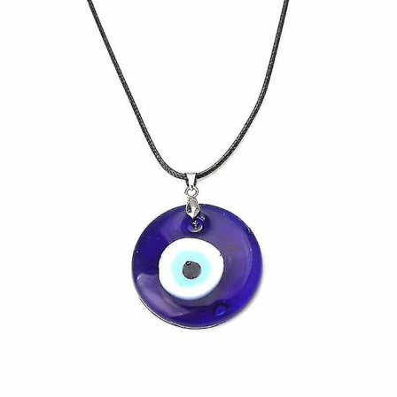 Turkiskt ont öga skydd blå ögon glas lyckobringande berlock halsband unisex