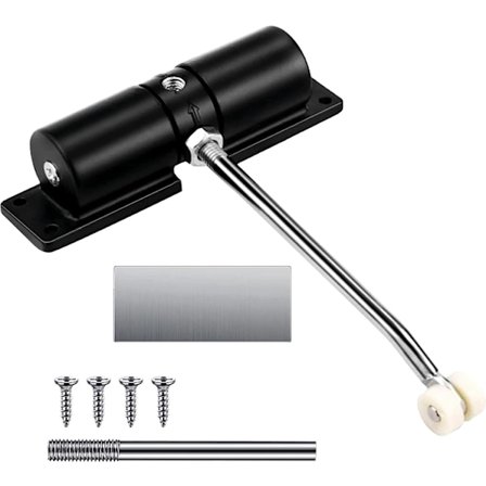 Automatisk dørlukker (svart)