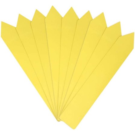 200 Plastväxtmärken, 5 x 1 cm gula plastträdgårdsmärken DXGHC