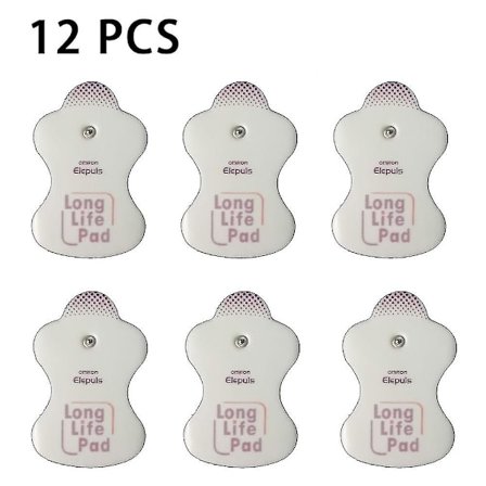 12 kpl/6 paria Vaihtoelektrodipehmusteita Omron-hierontalaitteille Elepuls Pitkäikäinen Pehmuste