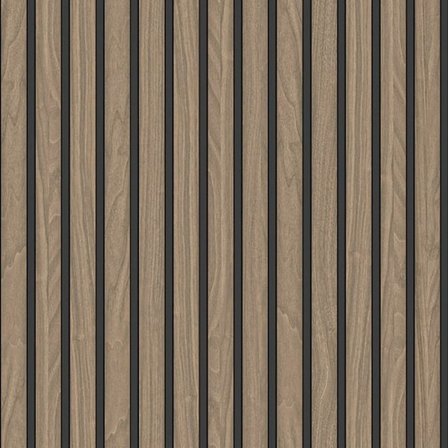 Belgravia Trälameller Vinyltapet One Size Valnöt Brun