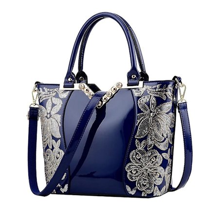 Naisten paljettiolkakassi