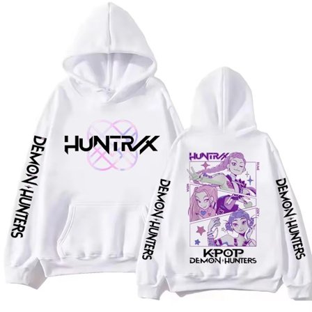 Kpop Demon Hunters Tröja Långärmad Dam Mode Hoodie
