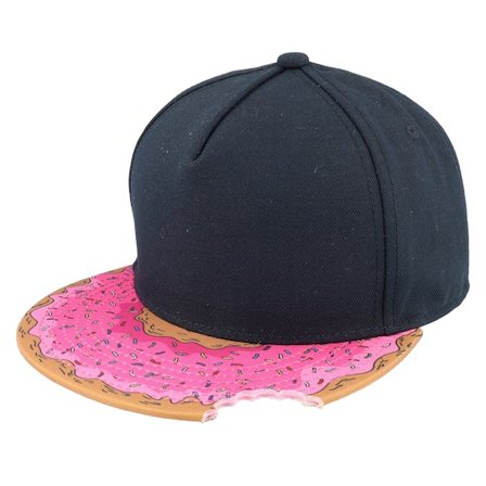 Equip - Black snapback Czapka Z Daszkiem - Kids Black/Donut Snapback @ Hatstore