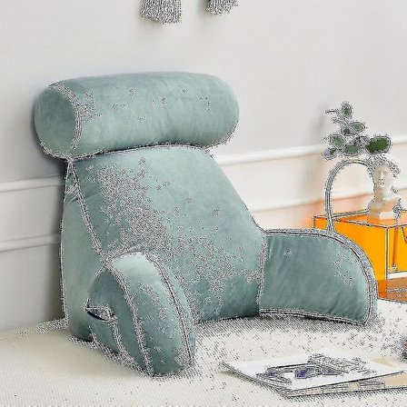Læsepude Kontor Sofa Sengeside Rygpude Seng Lændestøtte Puder Ryglæn Ryg Hvile Smertelindrende Puder