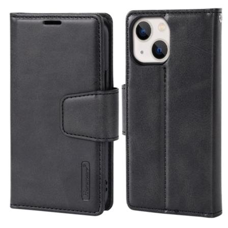 iPhone 13 Mini - Stilsäkert Genomtänkt Plånboksfodral Svart