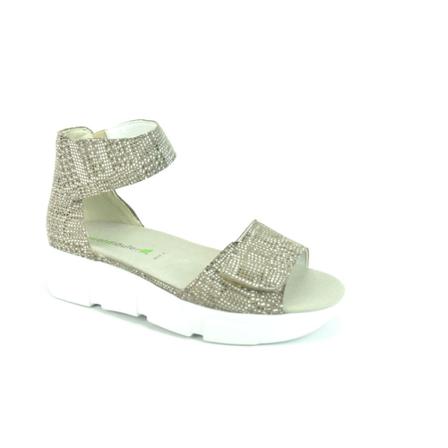 Waldläufer, Taupe Print Sand. AG. Grijs, Dames, Maat:37 EU