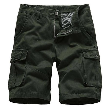 Herr Sommar Utomhus Rak Tactical Shorts Combat Dragkedja Botten Cargo Halvbyxor