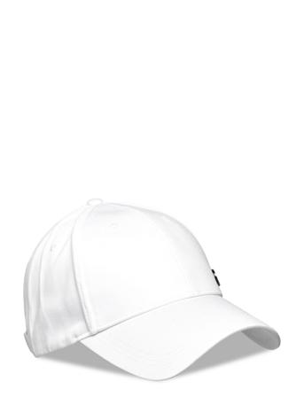 Ck Outlined Bb Cap Accessories Headwear Caps Hvit Calvin Klein