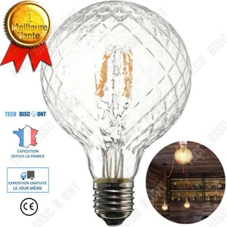 Lamppu - TD - E27 - LED - Keltainen - 4W - Luova kevyt lasimuotoilu