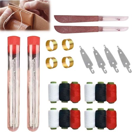 74 stk. sysett, profesjonelt håndsysett med nåler og tråder i rustfritt stål, ideelt for DIY-håndverk, reparasjon og hjemmebruk