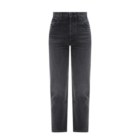 Mother, Cropped Trousers Zwart, Dames, Maat:W24