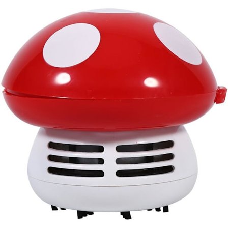 Mini Dammsugare för Skrivbord Tangentbord Svampform 5 Valfria Färger (Röd)