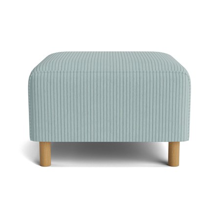 Seam puf - Lincoln Pastel blå - 70x68x45 - Puf