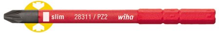 Wiha slimBit 34586 Bits pozidriv, 75 mm, 1000 V PZ2x75 mm, Maskintillbehör & förbrukning