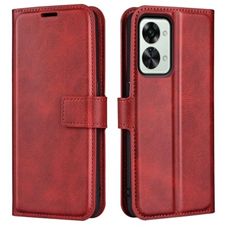 OnePlus Nord 2T læderetui med pung - Rød