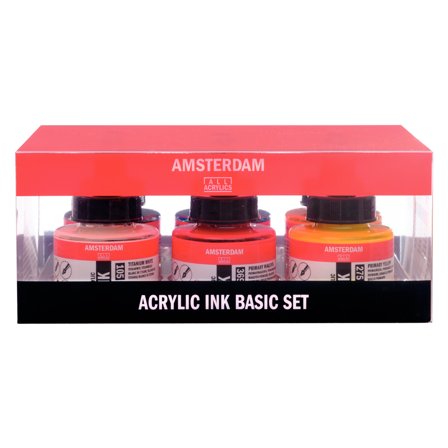 Acrylic Ink Basic Set 6 x 30 ml