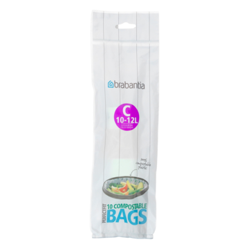 Avfallspåsar Brabantia C 10-12L komposterbara 10st