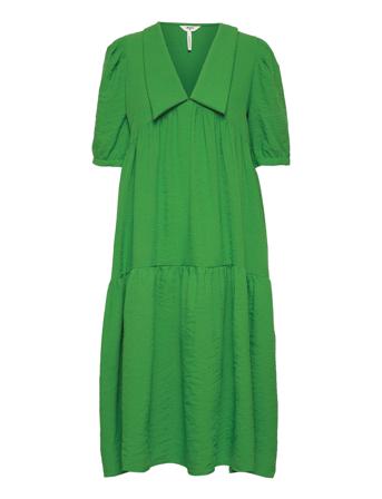 Objalaia 2/4 Long Dress A Div Knälång Klänning Grön Object