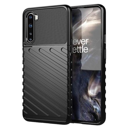 Thunder Twill Texture Cover til OnePlus North - Sort