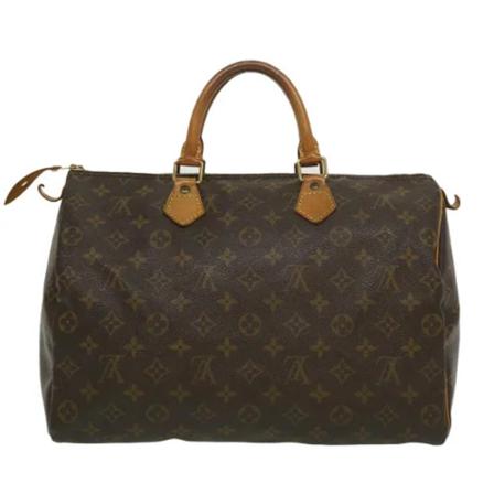 Louis Vuitton Vintage, Pre-owned Speedy 35 Monogram Handbag Bruin, Dames, Maat:ONE Size