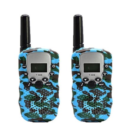 2 kpl Lasten Camouflage Walkie Talkie Celular Käsikäyttöinen Lähetin-Vastaanotin Korostus Puhelin Radio Interphone 3km Mini Lelut Lahjat Poika Tyttö