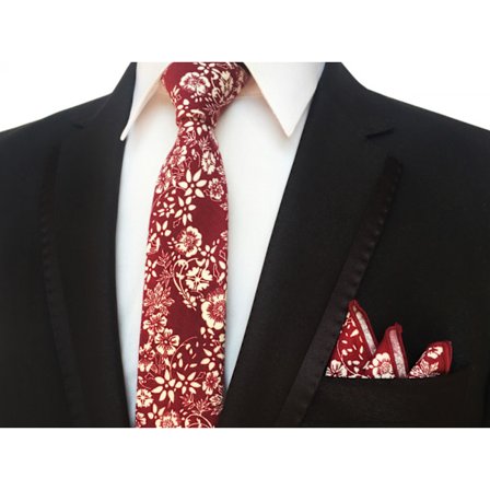 Bomull Paisley Slips och Näsduk Set, MT—10