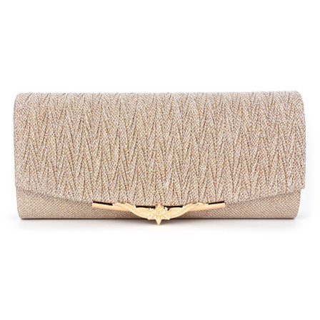 Mote Kvinner Aftenveske Merke Fest Bankett Glitter Veske For Damer Bryllup Clutcher Håndveske Skulder Veske Kjede champagne