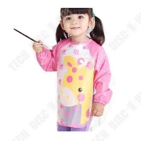 Tablier - TD - Rosa blus - Vattentät - Långa ärmar - Barn