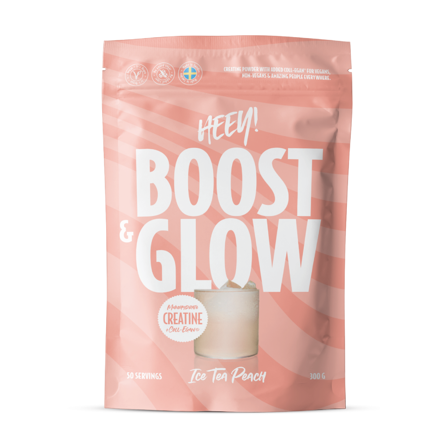 Heey! Boost & Glow Creatine + Coll-egan , Ice Tea Peach, 300 g