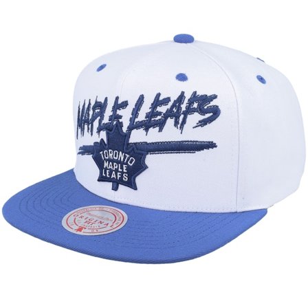 Mitchell & Ness - NHL Blanc snapback Casquette - Toronto Maple Leafs Transcript White/Blue Snapback @ Hatstore